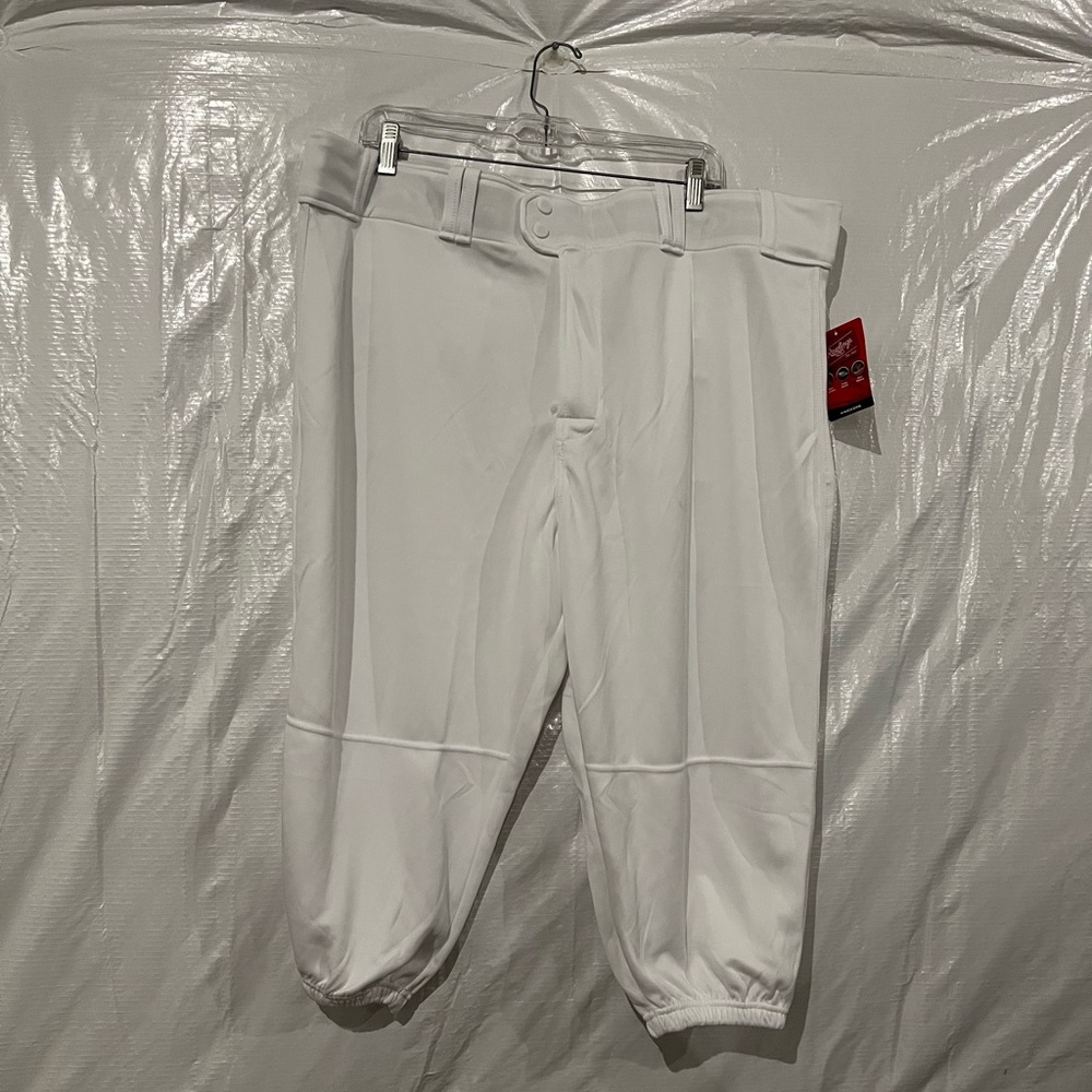 NWT Rawlings White Baseball Knicker Pants Size XXL